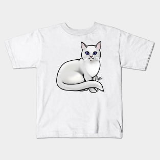 Cat - British Shorthair - White Kids T-Shirt